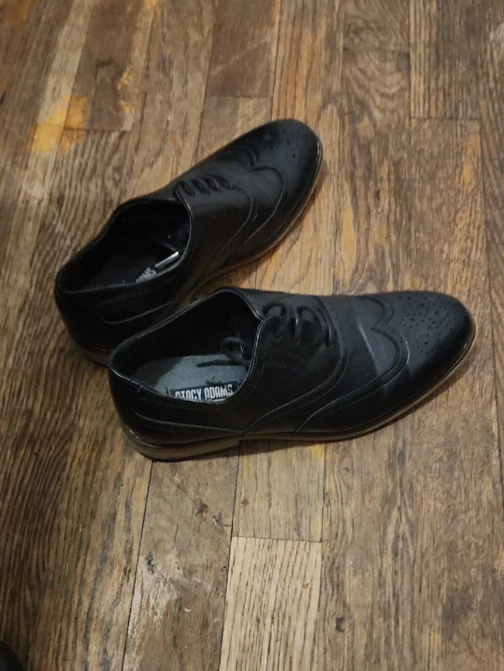Stacy Adams Kids' Dunbar Wingtip Oxford shoes, size 2M